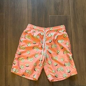 🥝 Men’s Swim Trunks – Kiwi Print – Size Small